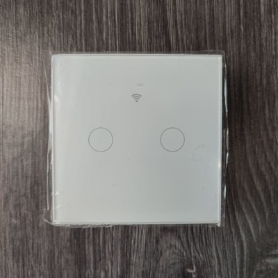 WIFI Выключатель двойной  сенсорный LUXEL  sm-02 белый